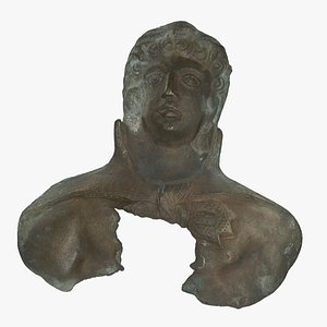 Medieval Statuette of Heracles Broken 01 RAW Scan 3D model