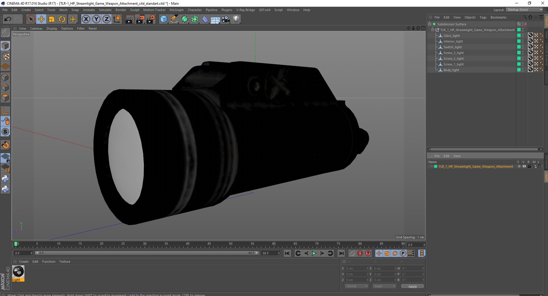 TLR-1 HP Streamlight Game Weapon Attachment 3D model https://p.turbosquid.com/ts-thumb/n2/N96k4l/8R/tlr1hpstreamlightgameweaponattachmentc4dmodel025/jpg/1695667433/1920x1080/fit_q87/8147d2a53e2c8289917cec375c53a55c751709d3/tlr1hpstreamlightgameweaponattachmentc4dmodel025.jpg