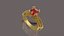 Anello di fidanzamento con diamante - 0017