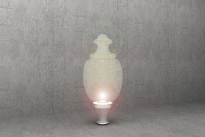 3d model antique luminaire a25