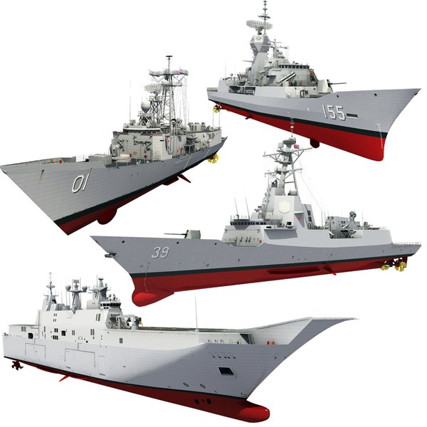 Australian perry class frigate 3D model - TurboSquid 1393772