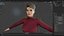 Mujer 3D elegante y de aspecto moderno y seguro