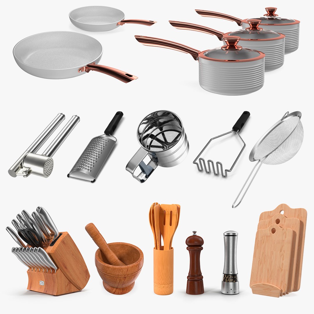 Kitchenware Collection 7 3D model preview