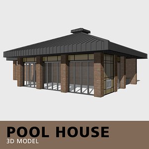 3D model pool house