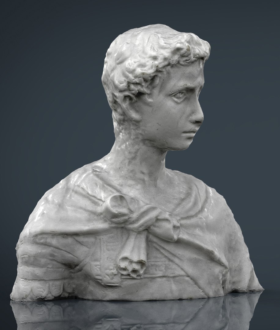 3d roman bust model