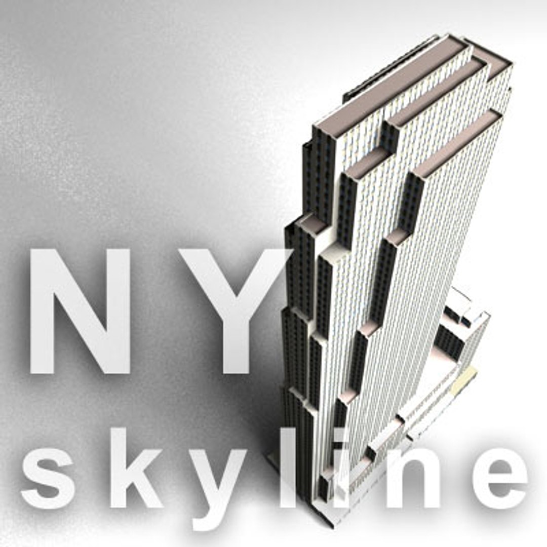 3d model of general electric building rockefeller