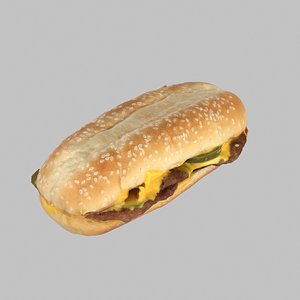 3d burger cheeseburger jalapeno