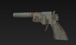 3D post apocalyptic gun
