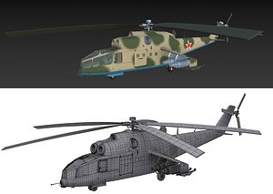 Russian military helicopter