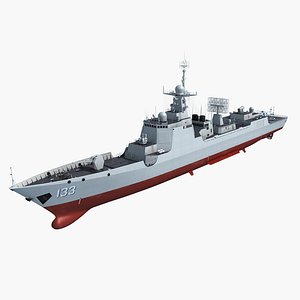 3D model Chinese Navy 052DL class Destroyer with Z20