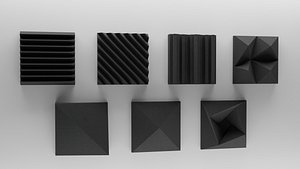 Download Free & Premium Acoustic Wall Panels 3D Models | TurboSquid
