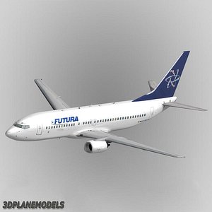 b737-400 futura airways 3d max