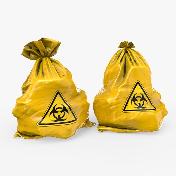 Biohazard Waste Bags Low Poly 3D 모델 - TurboSquid 2073693