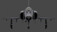 Game Ready Low Poly F-4E Phantom II