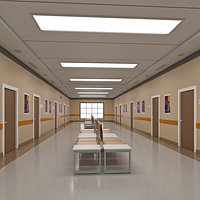 University Hallway Corridor Corner