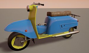 scooter unreal blender 3D model