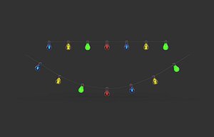 3D Fairy Lights 3D model