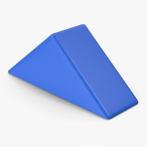 3D Blue Triangle model