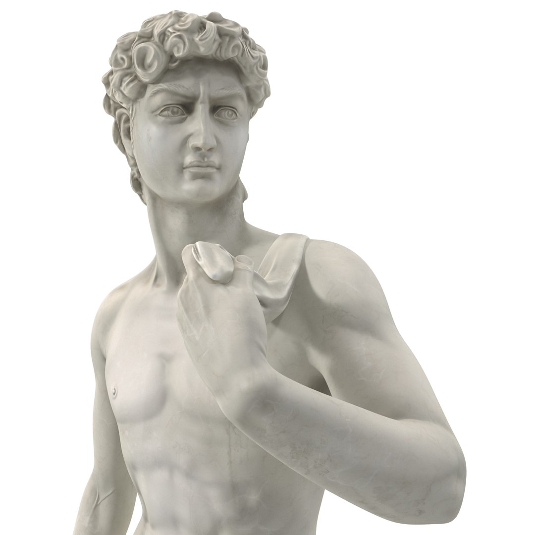 3d statue david model