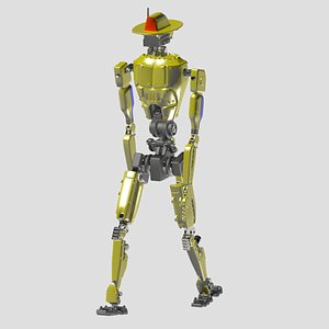 robot firefighter 3d max