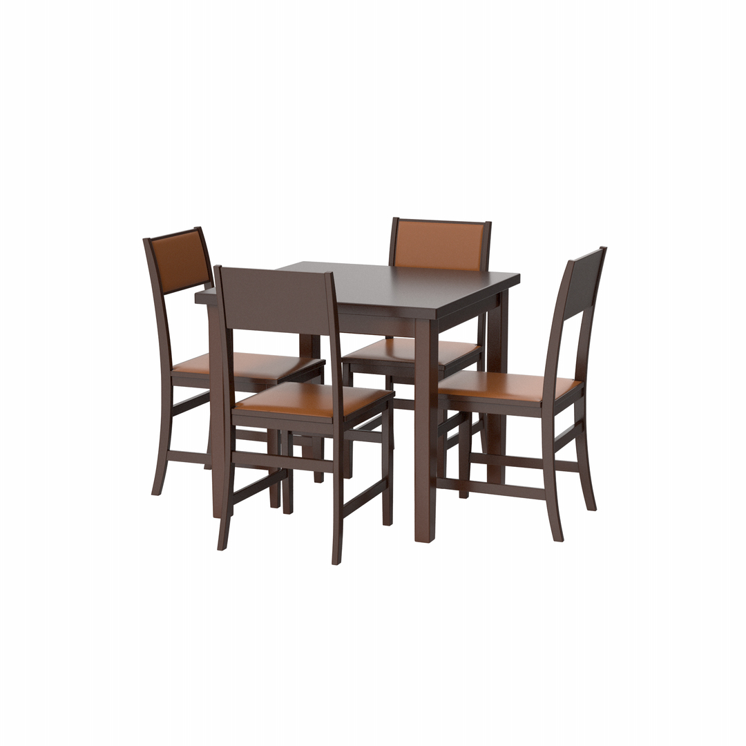 Table With Chairs 3D - TurboSquid 1861672