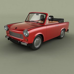 3D 1965 trabant 601 cabriolet