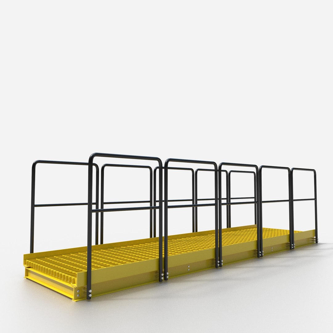 3D Factory Walkway Modular - TurboSquid 2412456