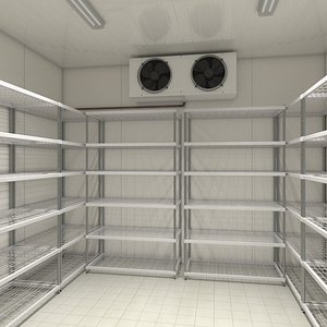 Food Storage Freezer with Metal Racks