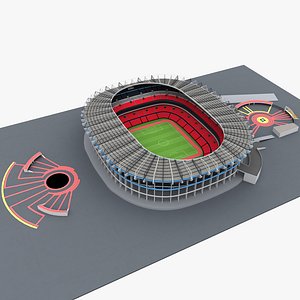 Aztec Stadium 3d Mexico City 3D model