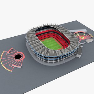 Aztec Stadium 3d Mexico City