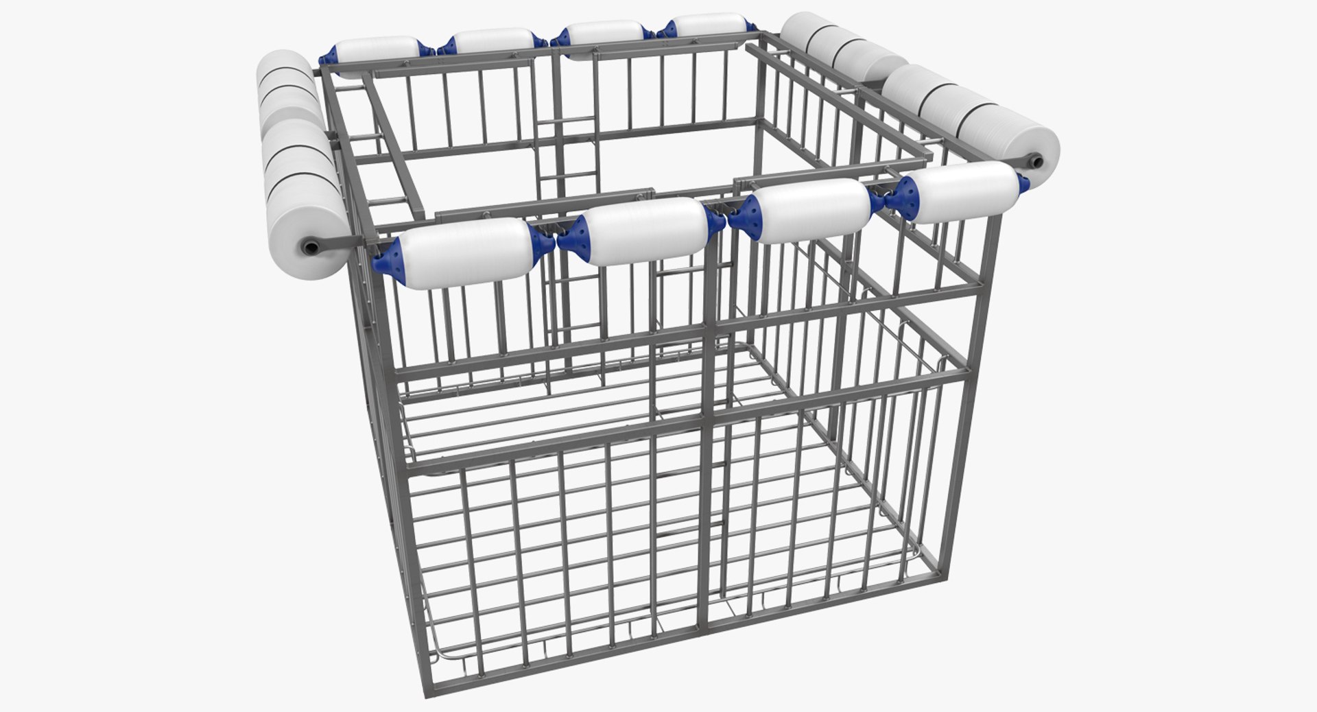 Shark Proof Cage 3D Model 3D model preview