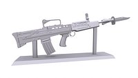 L85A2 Bayonet British Assault Rifle Statuette