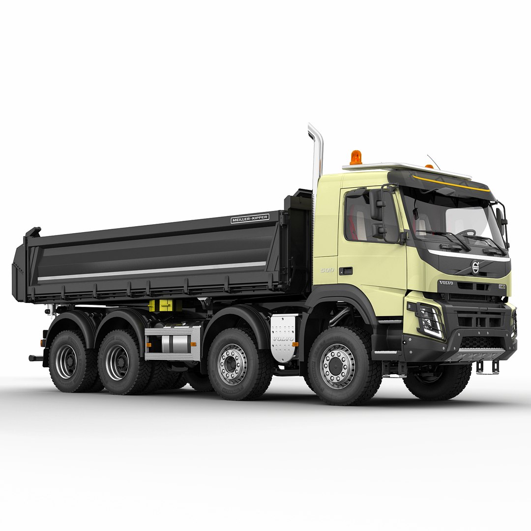 Volvo FMX 2014 Mixer 3D Model $199 - .max .c4d .fbx .ma .obj - Free3D