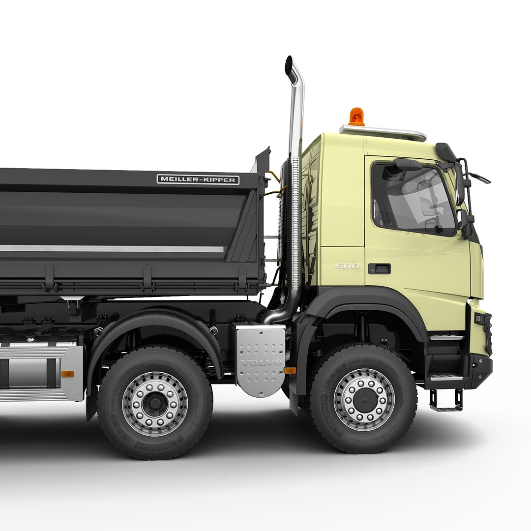 Volvo FMX 2014 Mixer 3D Model $199 - .max .c4d .fbx .ma .obj - Free3D