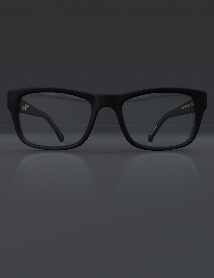 3D main central glasses model - TurboSquid 1691343