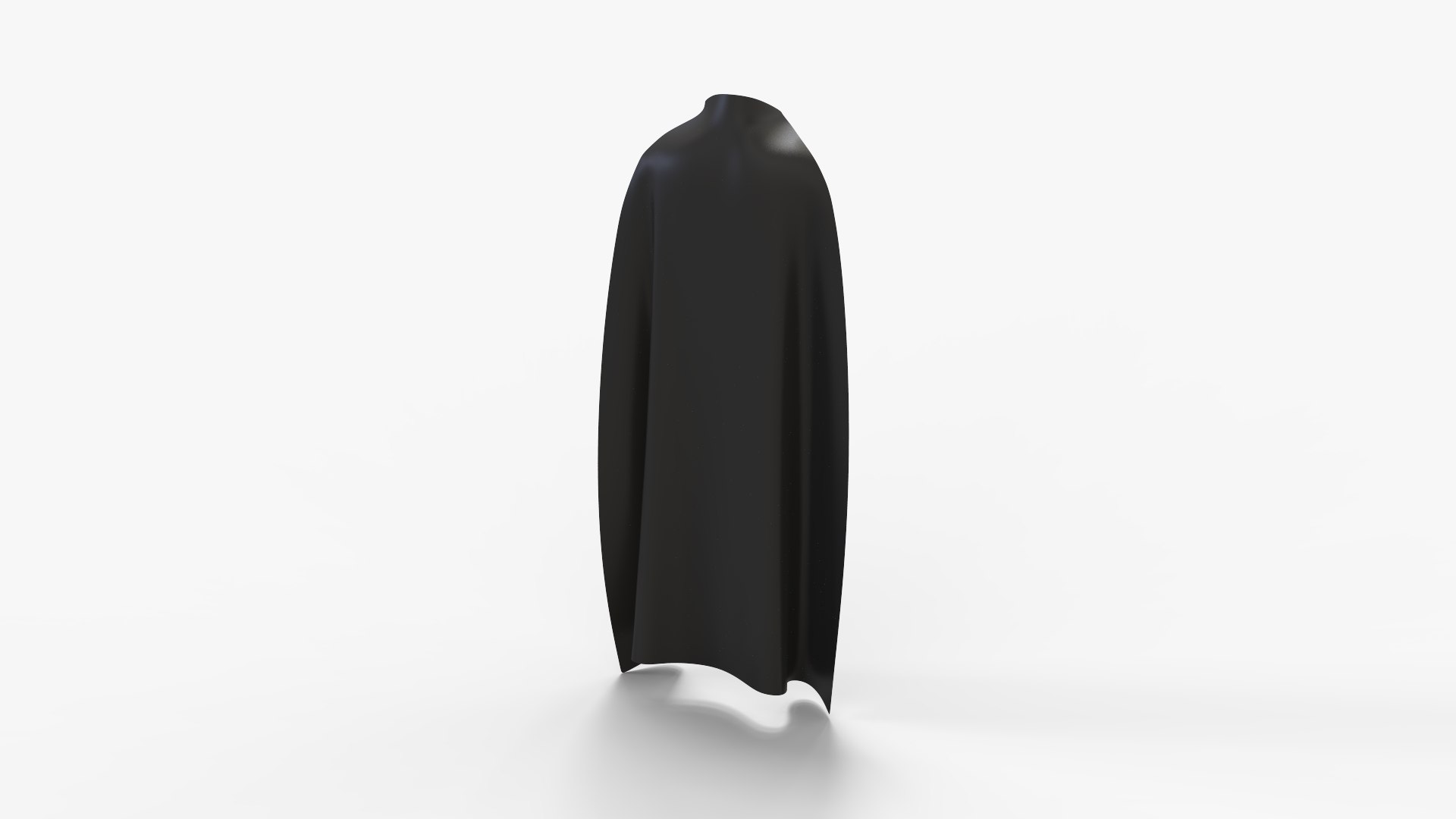 Open-Collar Shadow Cape - 2 Sided Color 3D Model - TurboSquid 2401487