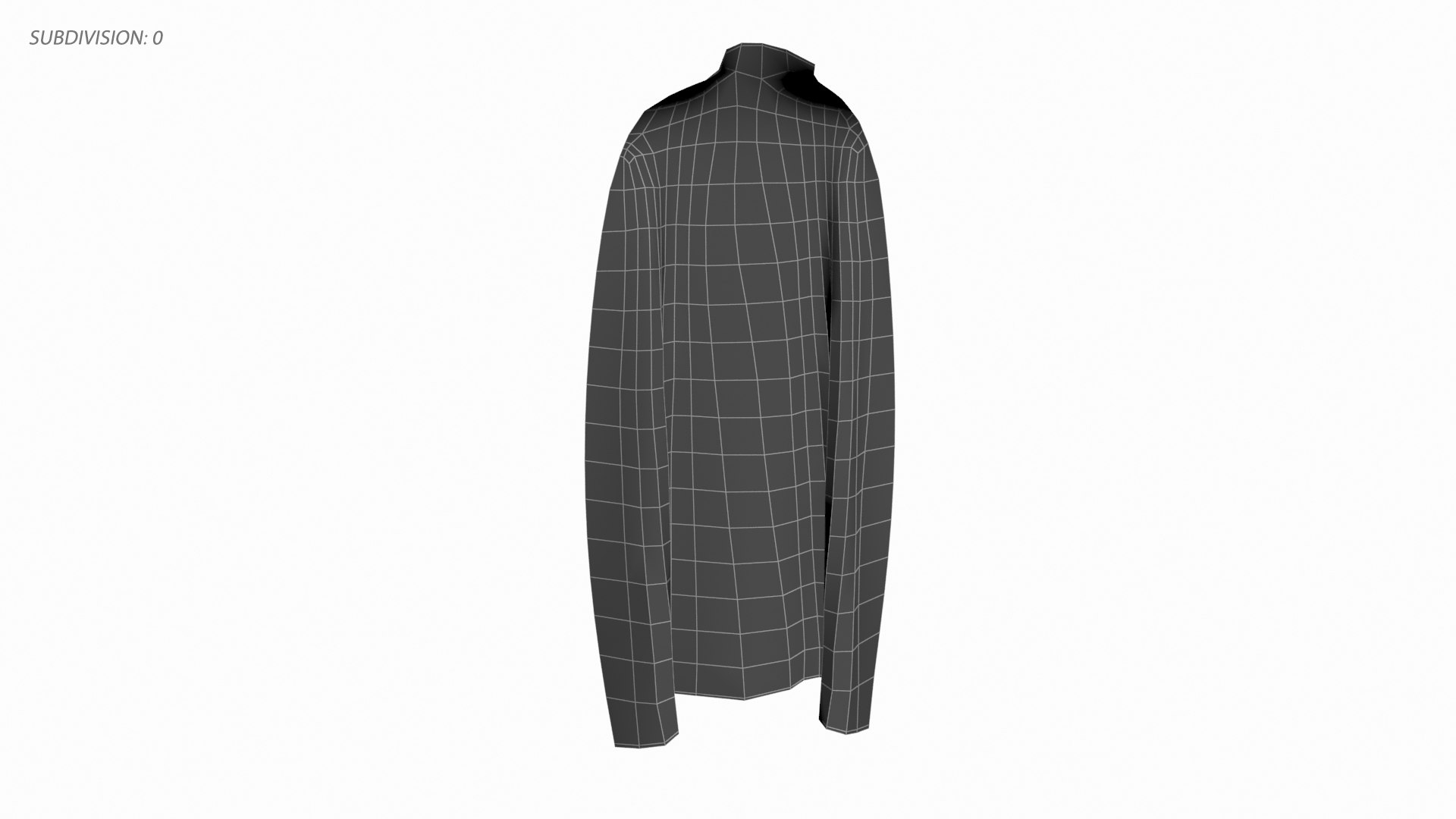 Open-Collar Shadow Cape - 2 Sided Color 3D Model - TurboSquid 2401487