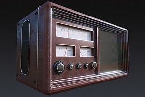 Old Radio Low Poly