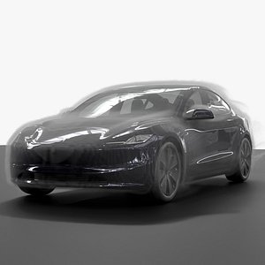 Tesla Model 3 Airflow Simulation PBR VDB Animated For Blender