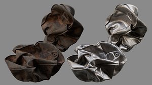 3D Crushed Fish Can 06 model