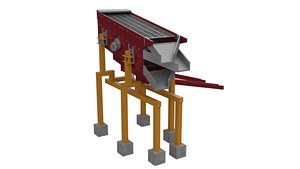 3D model ZARANDA CLASIFICADORA DE PIEDRA-CARBON-ORO-GRAVA  GRAVEL- SAND-ROCK-GOLD AND COAL SCREENING MACHINE