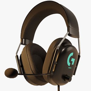 3D Logitech Military Green Headphones A Stunning Blender Creation