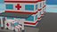 hospital ambulance cartoon 3D