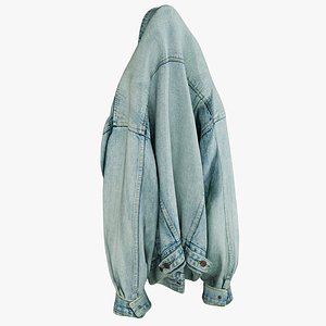3D realistic jean jacket 2