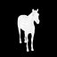 Horse White with Fur