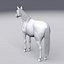 Horse White with Fur