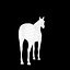 Horse White with Fur