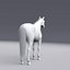 Horse White with Fur