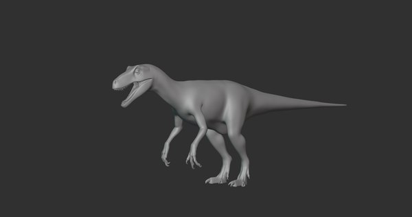 Fukuiraptor Basemesh Low Poly Modelo 3D - TurboSquid 1994088