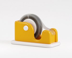 3D Cartoon Tape dispenser 3D model model